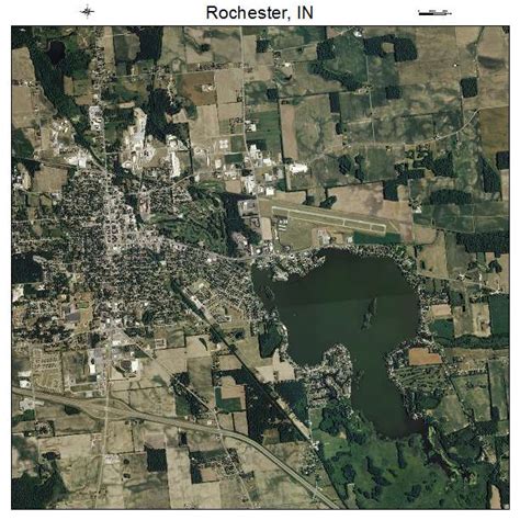 Aerial Photography Map of Rochester, IN Indiana