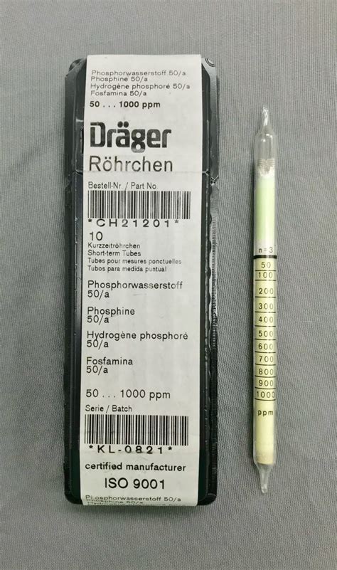 Draeger High Range Phosphine Tubes - PestFogSales