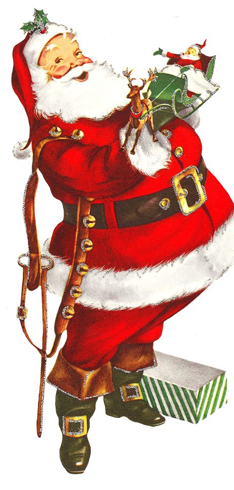 vintage santa png 10 free Cliparts | Download images on Clipground 2024