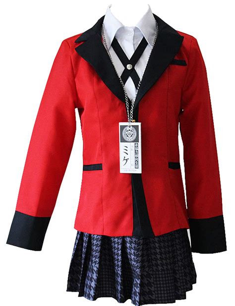Buy AinielYumeko Jabami Cosplay Costume Girls School Uniform Full Set Runa Yomozuki Cosplay ...