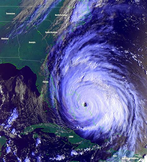 Hurricane Floyd - September 1999 - Cyclones - Cyclone Event - Natural Disasters - Earth Watching