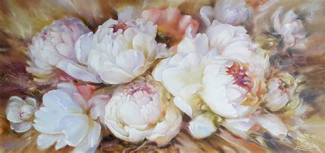 Painting White Peonies Peony Painting Oil Modern Art - Etsy | Peony painting, Floral painting ...