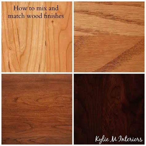 how to mix and match wood stains like cherry, oak, maple, pine on ...