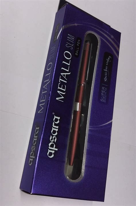 Blue Apsara Metallo Slim Ball Pen, For Writing, Packaging Type: Box at Rs 40/piece in Mumbai