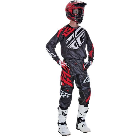 Fly Racing 2017 Mx NEW Kinetic Relapse Black Red Jersey Pants Motocross ...