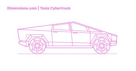 Tesla Cybertruck Dimensions & Drawings | Dimensions.com