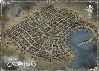 'Innsmouth map' Poster by QatlasMap | Displate | Innsmouth, Amazing maps, Map print