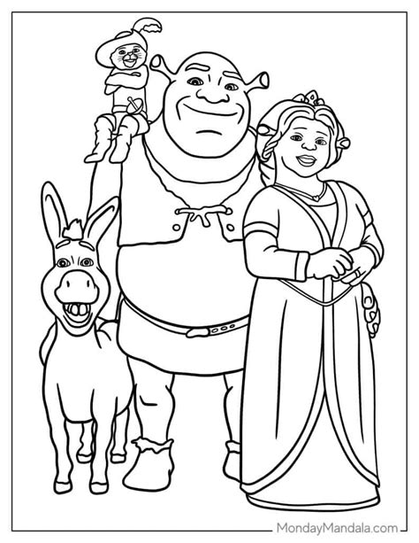 25+ Donkey Shrek Coloring Pages - KanayoButool