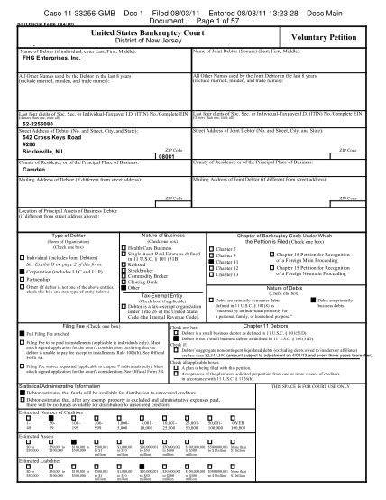 18 chapter 7 bankruptcy forms packet - Free to Edit, Download & Print ...