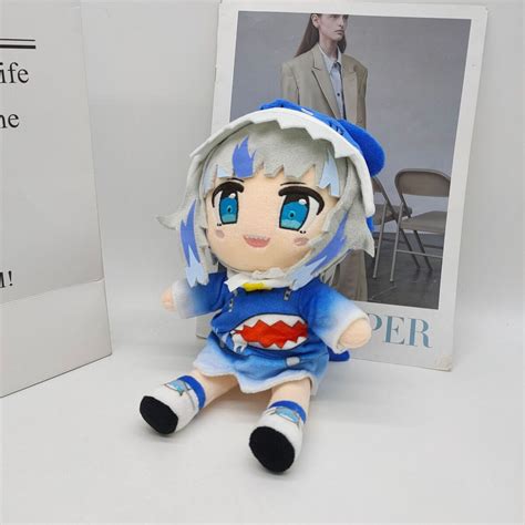 Hololive x Tsukumo Vtuber Gawr Gura Chibi Plush relay.suratjamaat.com