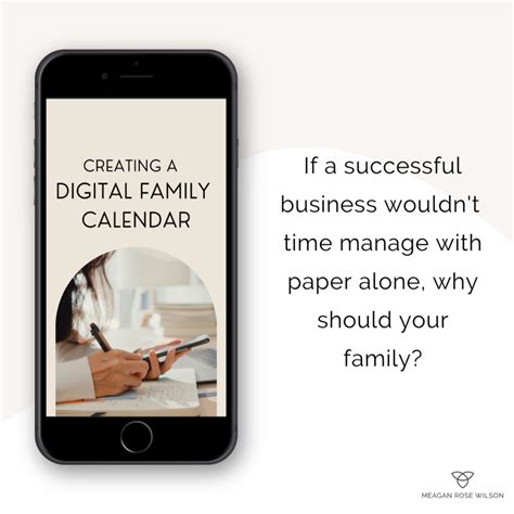 Creating a Digital Family Calendar - Meagan Rose Wilson Courses