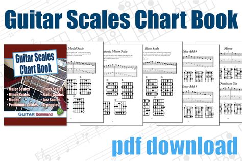 Guitar Scales Chart Book - Printable PDF Download