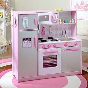 Amazon.com: KidKraft Argyle Pink Play Kitchen Set with 60 Pc Food Set Preschool Ages Pretend to ...