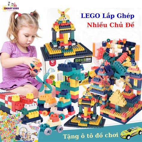 NHẬP KHẨU Bộ đồ chơi trẻ em đồ chơi lego xếp hình 520 chi tiết - Nhựa ...