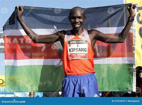 Kenyan Athlete Wilson Kipsang Editorial Image - Image of mark, olympic ...