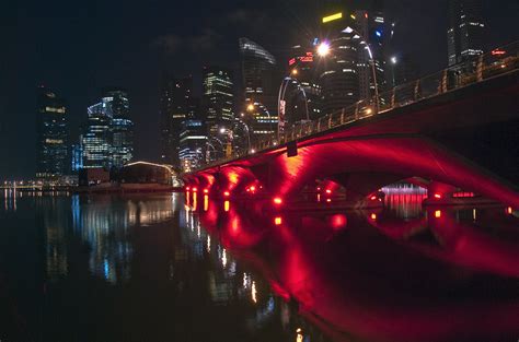 Singapore bridge at night | Singapore. | slack12 | Flickr