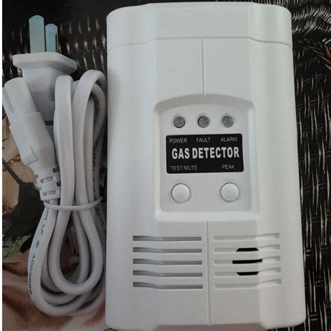 AC Powered Plug In Combustible Gas Alarm lpg Gas detector home ...