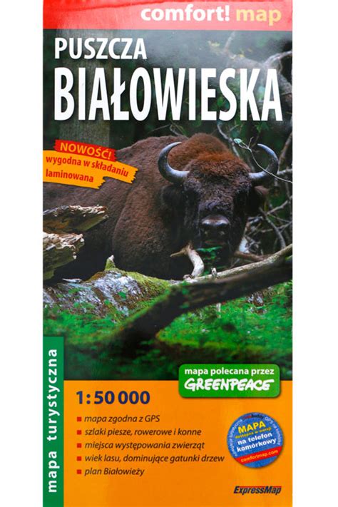 Białowieża Forest Laminated Map – Wild Poland