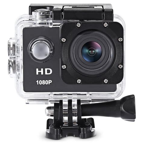 Black F80 1080p Hd Action Camera With 30m Waterproof Case | RoseGal.com