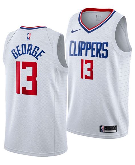 Nike Men's Paul George Los Angeles Clippers Association Swingman Jersey ...