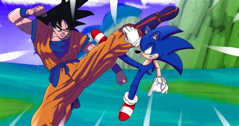 Goku Vs sonic the hedgehog (what if) by abbas1seelkadoom on DeviantArt