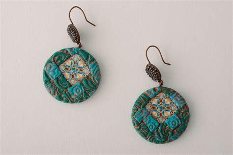 Beautiful polymer clay earrings on Storenvy