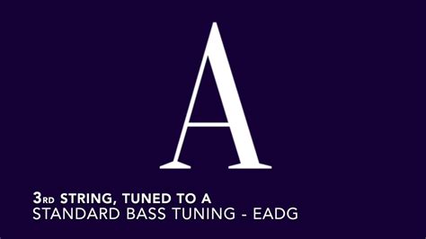 Standard bass tuning EADG - YouTube