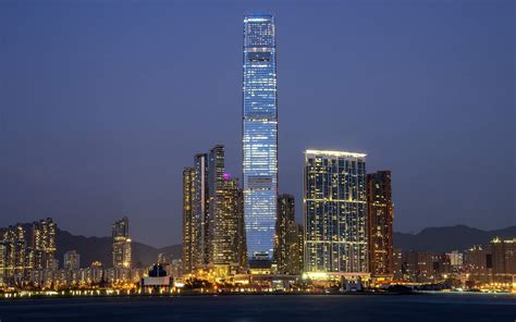 International Commerce Centre, Hong Kong, Commercial - International Commerce Centre Night ...