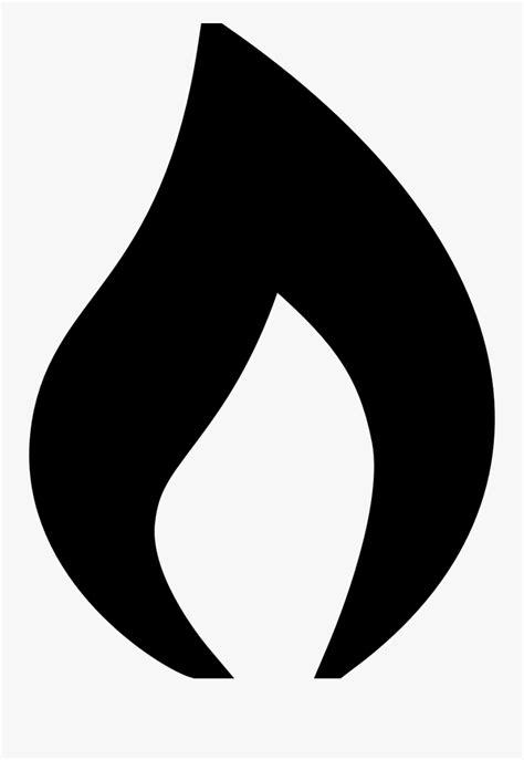 Black And White Flame Logo , Free Transparent Clipart - ClipartKey