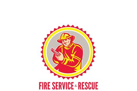 Fire Service and Rescue Logo | Creative Logo Templates ~ Creative Market