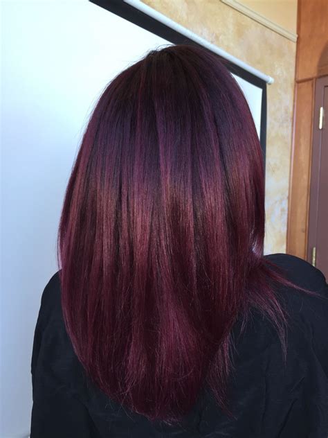 Merlot hair color, Wine hair, Plum hair