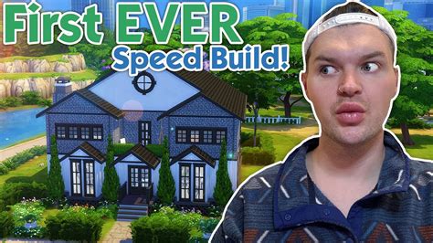 BASE GAME Modern Farmhouse | The Sims 4: Speed Build - YouTube