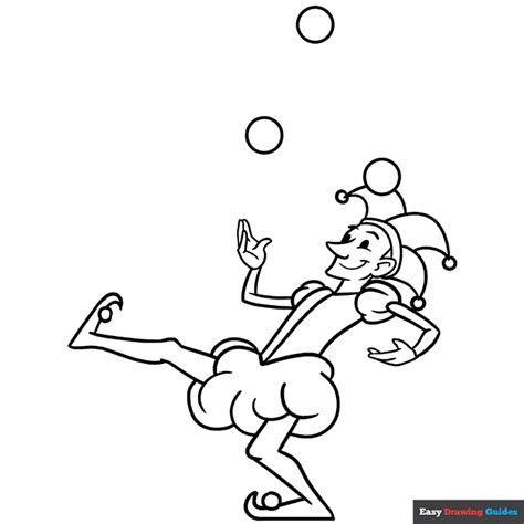 Jester Coloring Page | Easy Drawing Guides