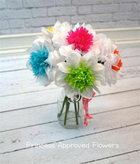 Tissue Paper Flowers Bouquet of Six