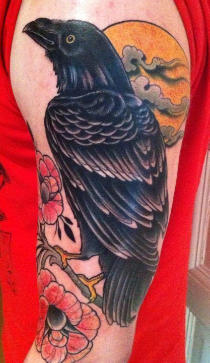 Log in | Crow tattoo, Crow tattoo meaning, Crow tattoo design