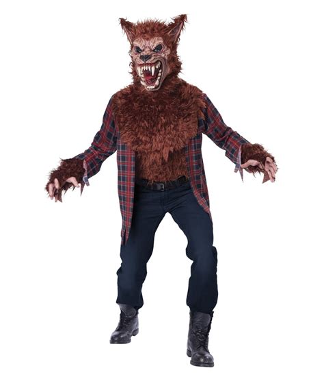 Blood Moon Brown Werewolf Man Costume