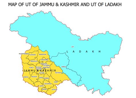 J&K Ladakh New Maps: New Maps Of Jammu & Kashmir, Ladakh Union Territories Released