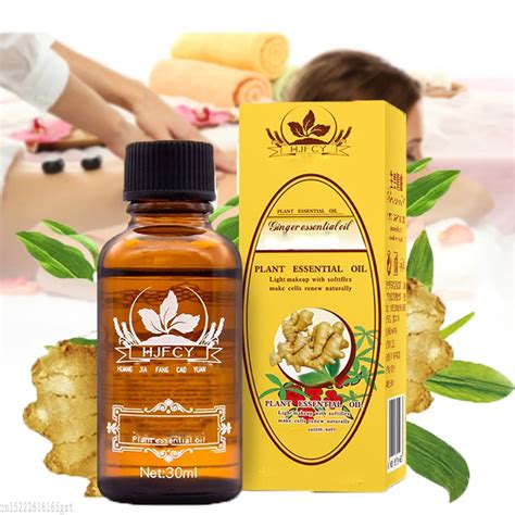 Natural Plant Therapy Lymphatic Drainage Ginger Oil Natural Anti Aging Essential Oil Body ...