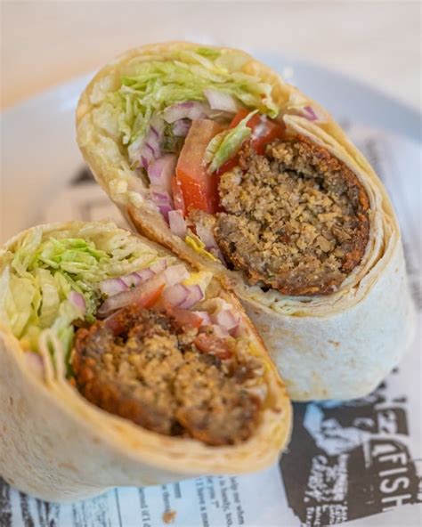 Falafel Wrap (vegan) - Zacs Great Food Restaurants in Bella Vista