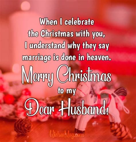 55 Romantic Christmas Wishes For Husband | WishesMsg