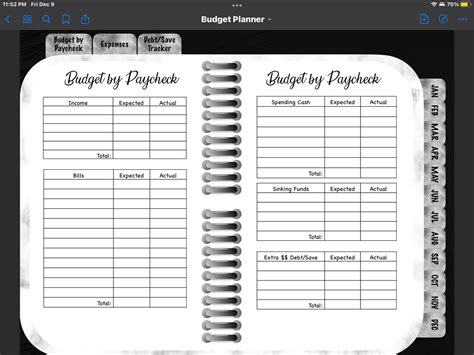 Digital Planner 2023 2023 Budget Planner Goodnotes Digital - Etsy