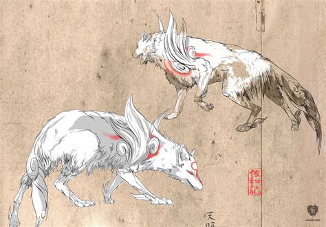 Artwork Amaterasu - Okami Capcom