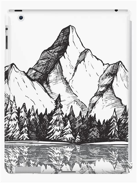 Mountain Range Sketch at PaintingValley.com | Explore collection of ...