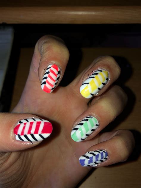 Rainbow stripes | Rainbow stripes, Nails, Rainbow