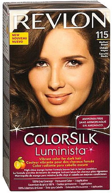 Revlon ColorSilk Luminista Hair Color Medium Brown [115] 1 ea - Walmart.com