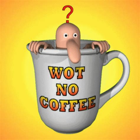 Animated Coffee Wot No Coffee Cup GIF | GIFDB.com