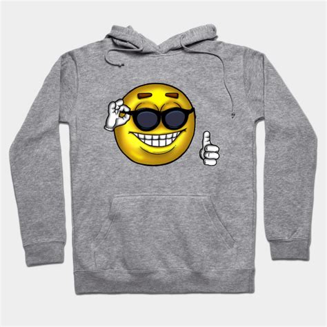 Sunglasses Thumbs Up Meme - Emoji - Hoodie | TeePublic