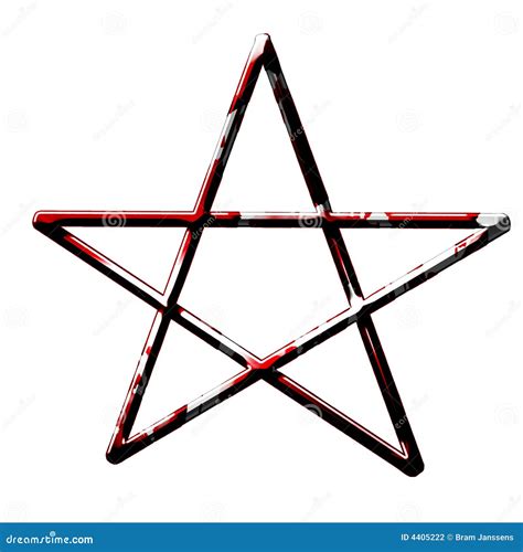 Blood Covered Pentagram Stock Photography - Image: 4405222