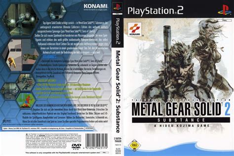 Metal Gear Solid 2 Covers MGS2 (PS2/Playstation 2/PS3/Playstation 3 ...