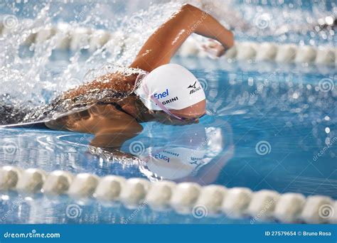 Federica Pellegrini , Free Style Editorial Stock Image - Image of person, pool: 27579654